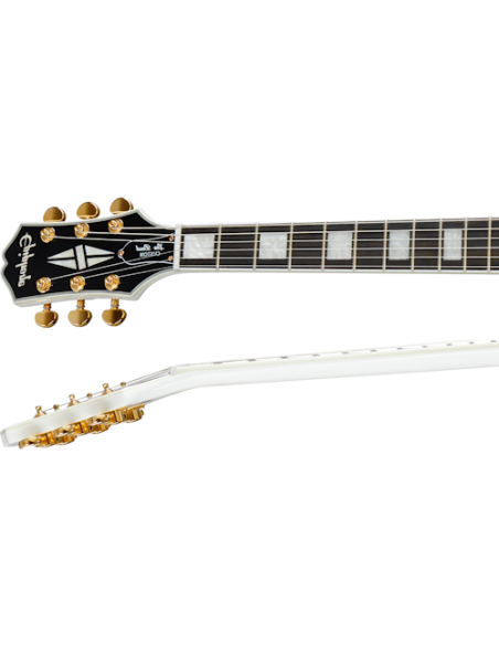 EPIPHONE LES PAUL CUSTOM ALPINE WHITE LEFT HANDED