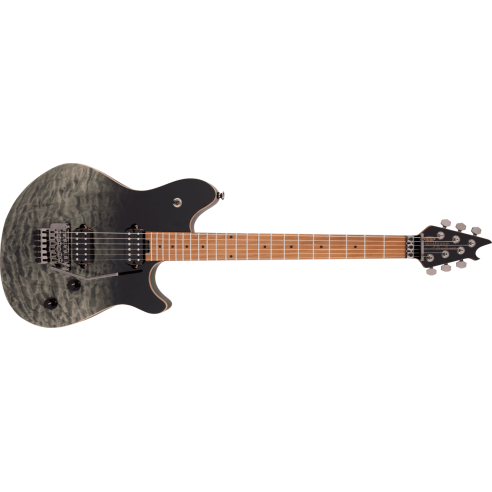 EVH WOLFGANG WG STD QM BAKED MAPLE BLACK FADE