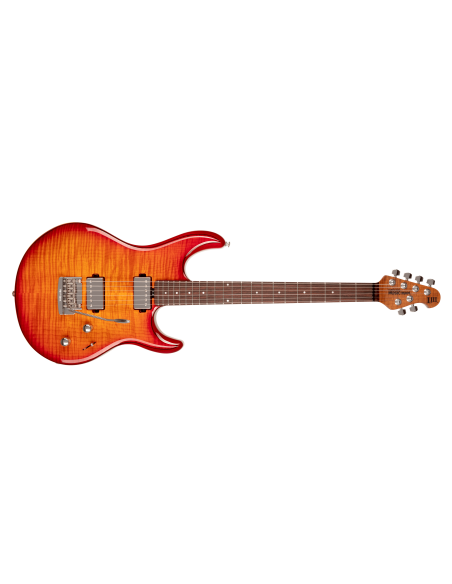 MUSIC MAN LUKE III HH CHERRY BURST FLAME ROASTED