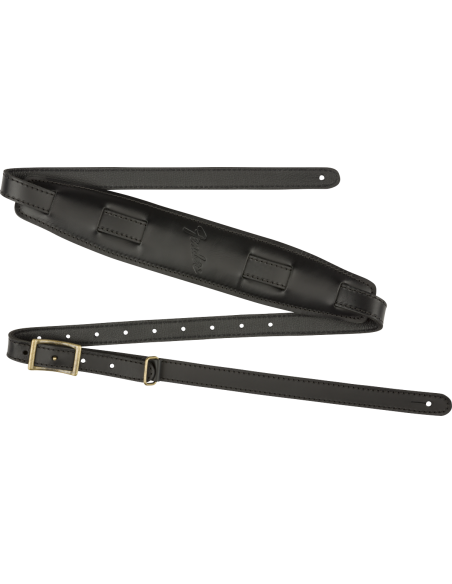 FENDER STRAP MUSTANG SADDLE BLACK LONG