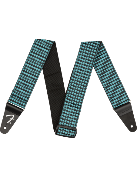 FENDER STRAP HOUNDSTOOTH TEAL