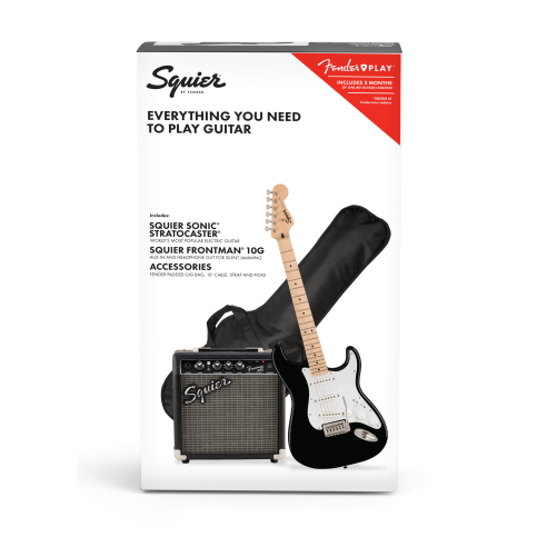 SQUIER SONIC STRAT PACK BLACK