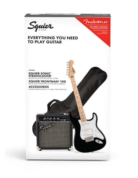 SQUIER SONIC STRAT PACK BLACK