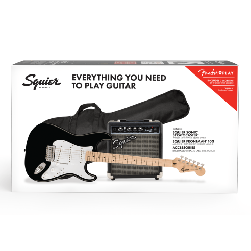 SQUIER SONIC STRAT PACK BLACK