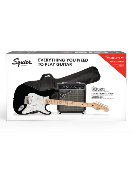 SQUIER SONIC STRAT PACK BLACK