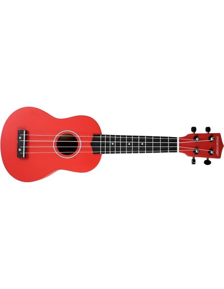 PURE TONE SOPRANO UKULELE RED PACK
