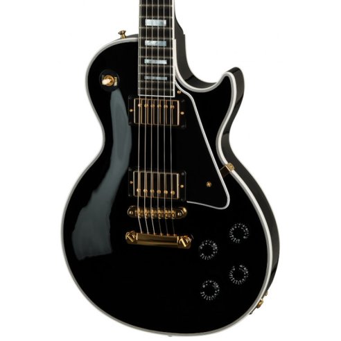 GIBSON LES PAUL CUSTOM EBONY W/EBONY BOARD