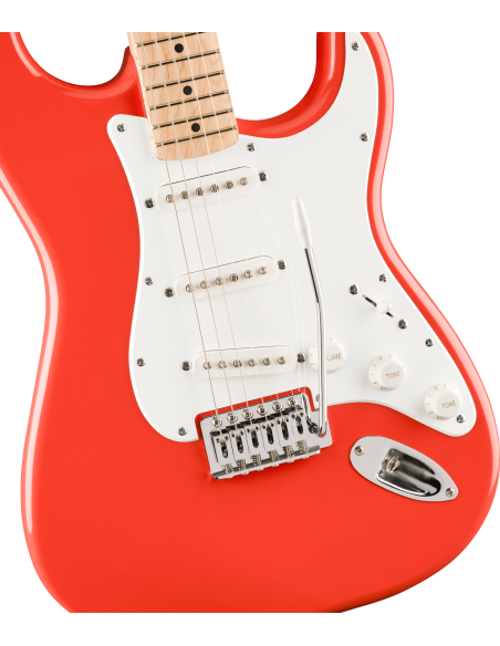 SQUIER FSR SONIC STRAT MN FIESTA RED