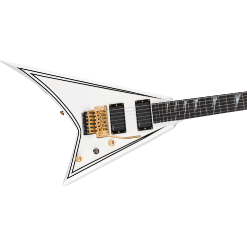 JACKSON MJ SRS RR24 MG WHITE W/BLACK PINSTRIPES + CASE