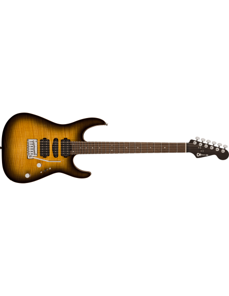 CHARVEL MJ DK24 HSH ANTIQUE BURST W/CASE