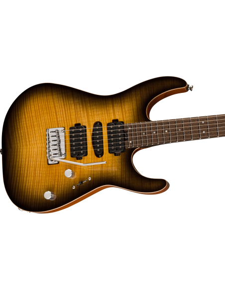 CHARVEL MJ DK24 HSH ANTIQUE BURST W/CASE