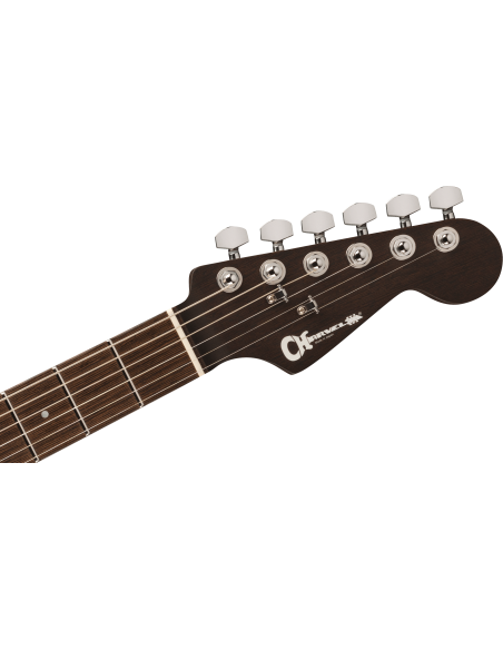 CHARVEL MJ DK24 HSH CARRIBEAN BURST W/CASE