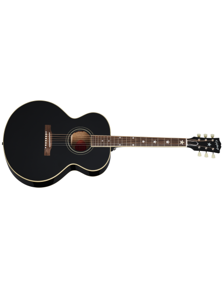 EPIPHONE J-180 LS EBONY W/CASE