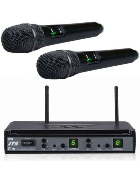 JTS E7-DU/2XE7-THD RADIO DOPPIO MANO 615-6540 MHZ