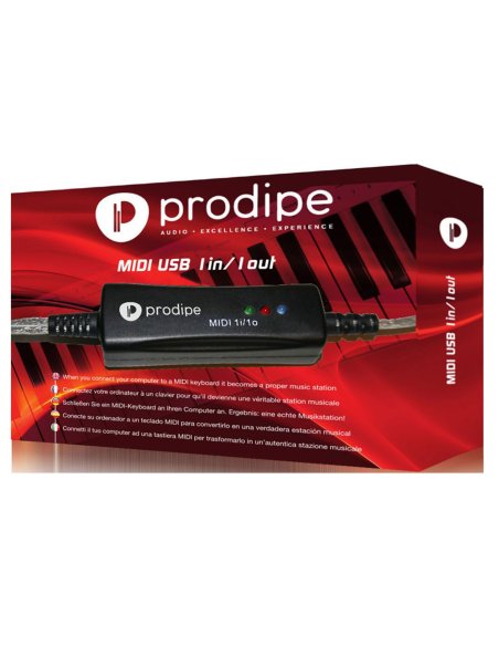 PRODIPE 1i1o MIDI USB INTERFACE