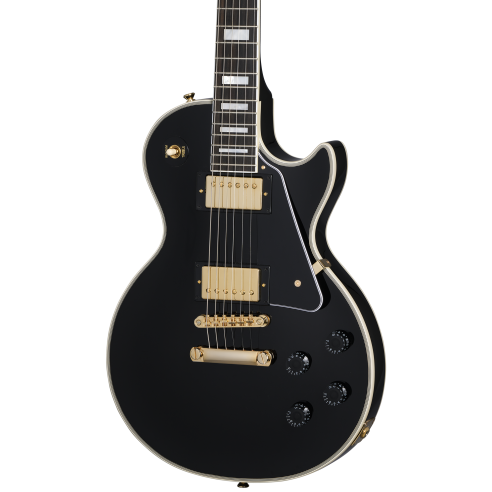 EPIPHONE LES PAUL CUSTOM EBONY + CASE