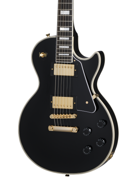 EPIPHONE LES PAUL CUSTOM EBONY + CASE
