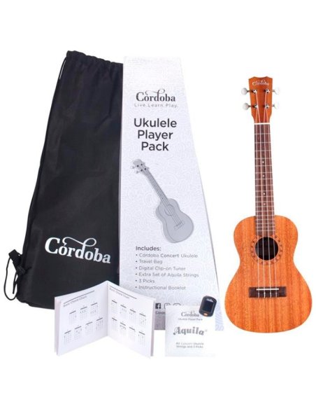 CORDOBA UKULELE PLAYER PACK CONCERT