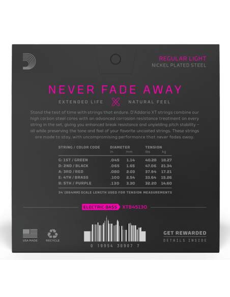 D'ADDARIO XTB45130