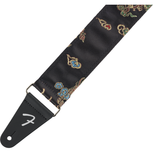 FENDER STRAP SATIN DRAGON BLACK