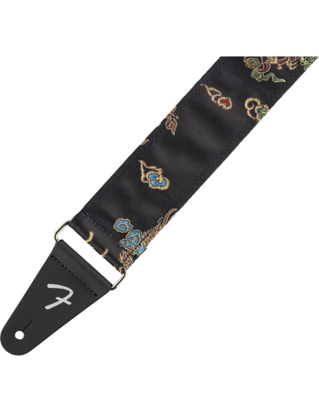 FENDER STRAP SATIN DRAGON BLACK