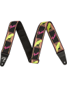 FENDER STRAP NEON MONOGRAM YELLOW/PINK