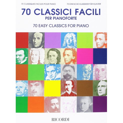 AAVV 70 CLASSICI FACILI PER PIANOFORTE