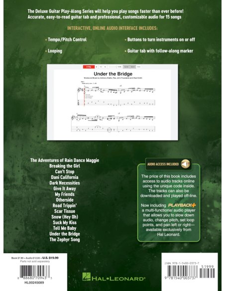 GUITAR PLAY ALONG VOLUME 6: RED HOT CHILI PEPPERS + AOL