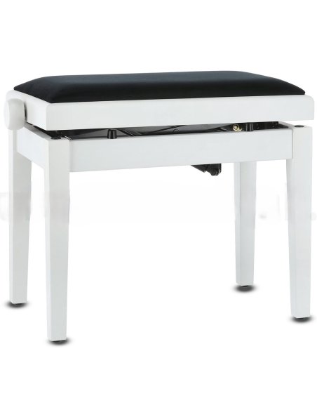 GEWA PANCA PIANOFORTE DELUXE BIANCA SATINATA/BIANCO VINILE
