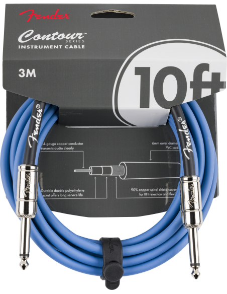 FENDER CABLE 10' CONTOUR LPB