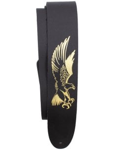 PERRI'S STRAP P25E-106 LEATHER EMBOSSED GOLD EAGLE