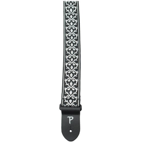 PERRI'S STRAP TWS-6724 WHITE BLACK TRIBAL HEARTS JACQUARD