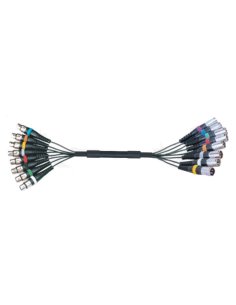 MP GEAR M0108/3M 8 CHANNEL XLR MASCHIO / XLR FEMMINA 3MT.