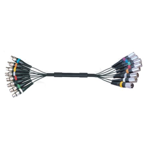 MP GEAR M0108/3M 8 CHANNEL XLR MASCHIO / XLR FEMMINA 3MT.