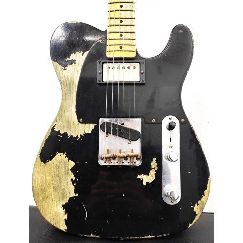 FENDER '51 TELE SUPER HEAVY RELIC AGED BLACK SH...