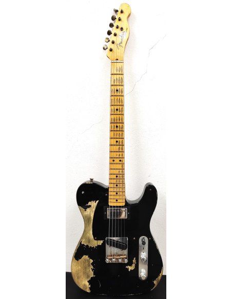 FENDER '51 TELE SUPER HEAVY RELIC AGED BLACK SH LTD