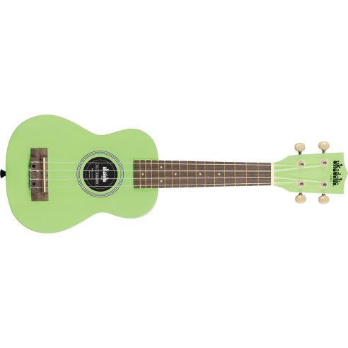 Kala UK-GRASSHOPPER - \'\'Solid Color\'\' - ukulele soprano Grasshopper - verde acido - c/borsa