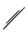 MAGRABO' STRIPE SC ENTRY NERO 5CM TERMINALI MARRONE SCURO FIBBIA OTTONE ANTICO