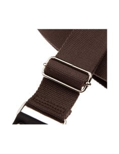 MAGRABO' STRIPE SC ENTRY MARRONE 5CM TERMINALI NERO FIBBIA ARGENTO 2