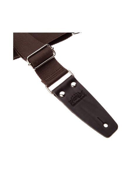 MAGRABO' STRIPE SC ENTRY MARRONE 5CM TERMINALI NERO FIBBIA ARGENTO