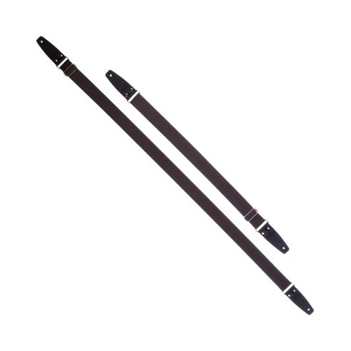 MAGRABO' STRIPE SC ENTRY MARRONE 5CM TERMINALI NERO FIBBIA ARGENTO