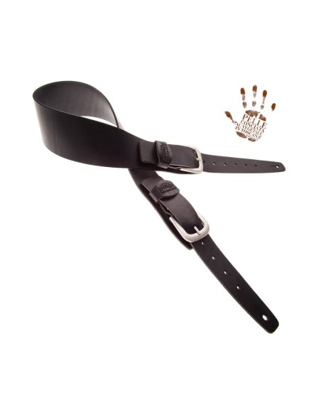 MAGRABO' TWIN BUCKLE TC CORE NERO 7cm FIBBIE CLASSIC ARGENTO