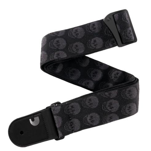 D'ADDARIO STRAP SKULLS BLACK