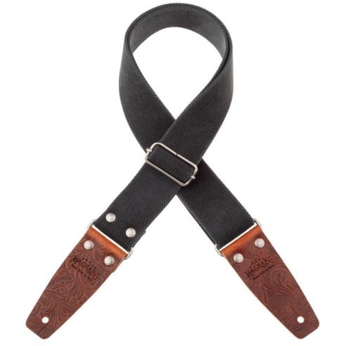 MAGRABO' STRIPE SC ENTRY OLDED NERO 5CM TERMINALI EMBOSS. FLORES MARRONE
