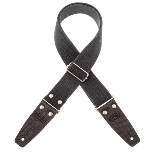 MAGRABO' STRIPE SC ENTRY OLDED NERO 5CM TERMINALI EMBOSS. COCCO PROS NERO