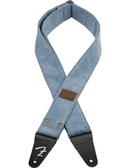 FENDER STRAP X WRANGLER WASHED LIGHT INDIGO