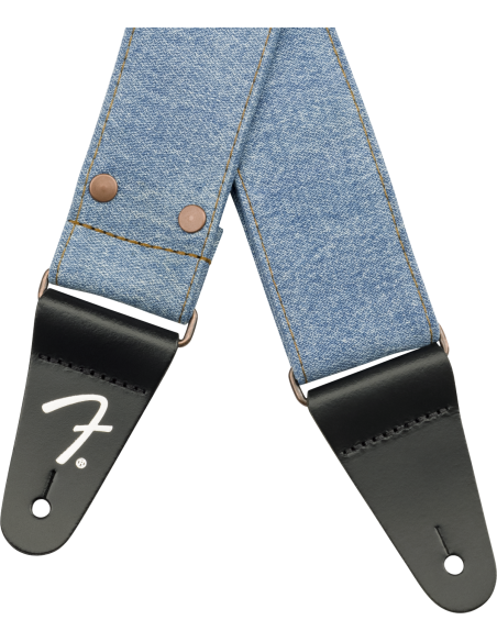 FENDER STRAP X WRANGLER WASHED LIGHT INDIGO