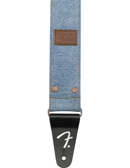 FENDER STRAP X WRANGLER WASHED LIGHT INDIGO