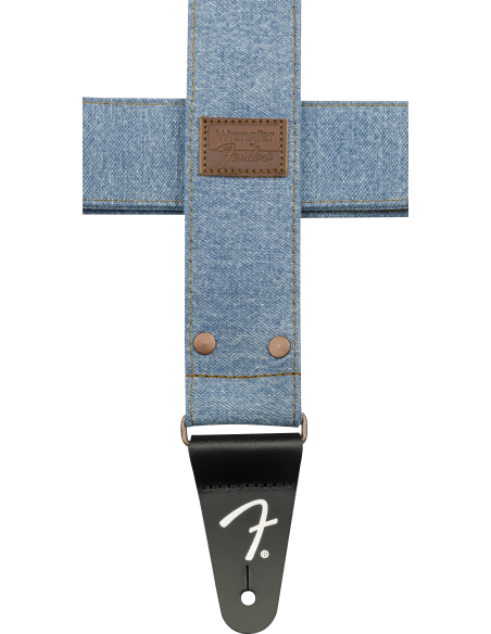 FENDER STRAP X WRANGLER WASHED LIGHT INDIGO
