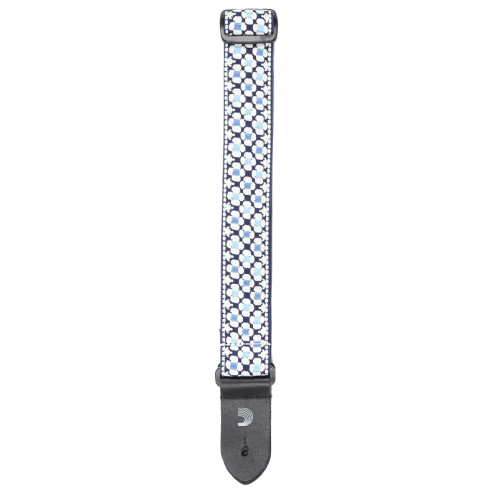 D'ADDARIO STRAP UKULELE BLUE FLOWERS